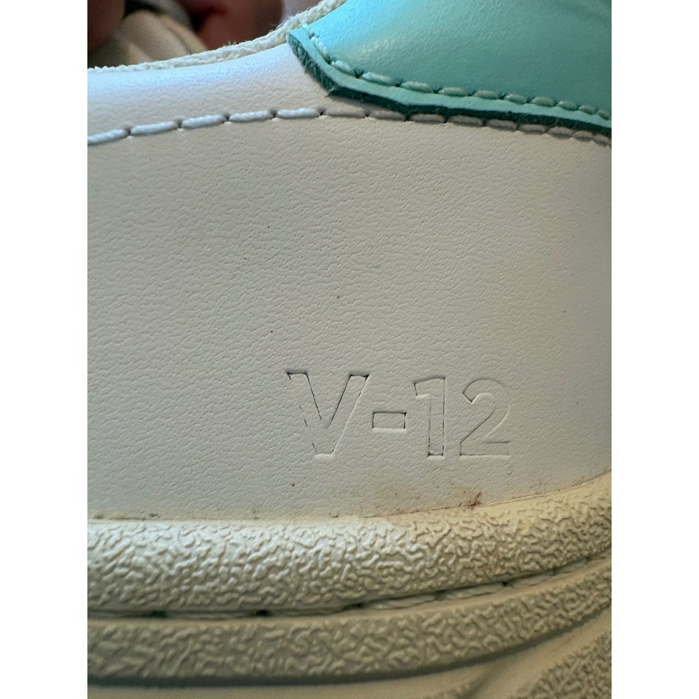 Veja V-12 Leather Sneakers White Lavender Mint Green Womens Size 6 EUR 37 - Picture 7 of 9